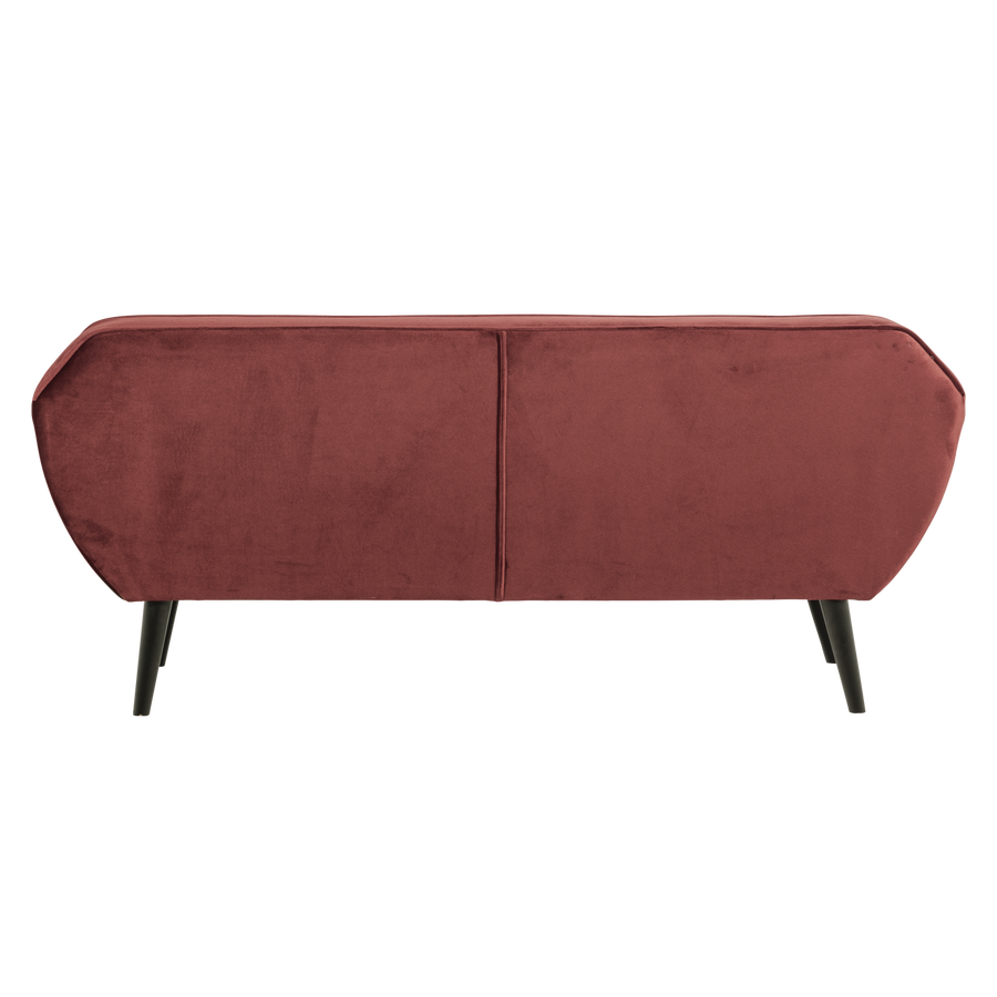 Rocco zitbank 187 cm velvet bordeauxrood