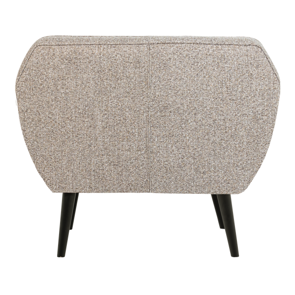 ROCCO FAUTEUIL GEWEVEN STOF BRUIN MELANGE [fsc]
