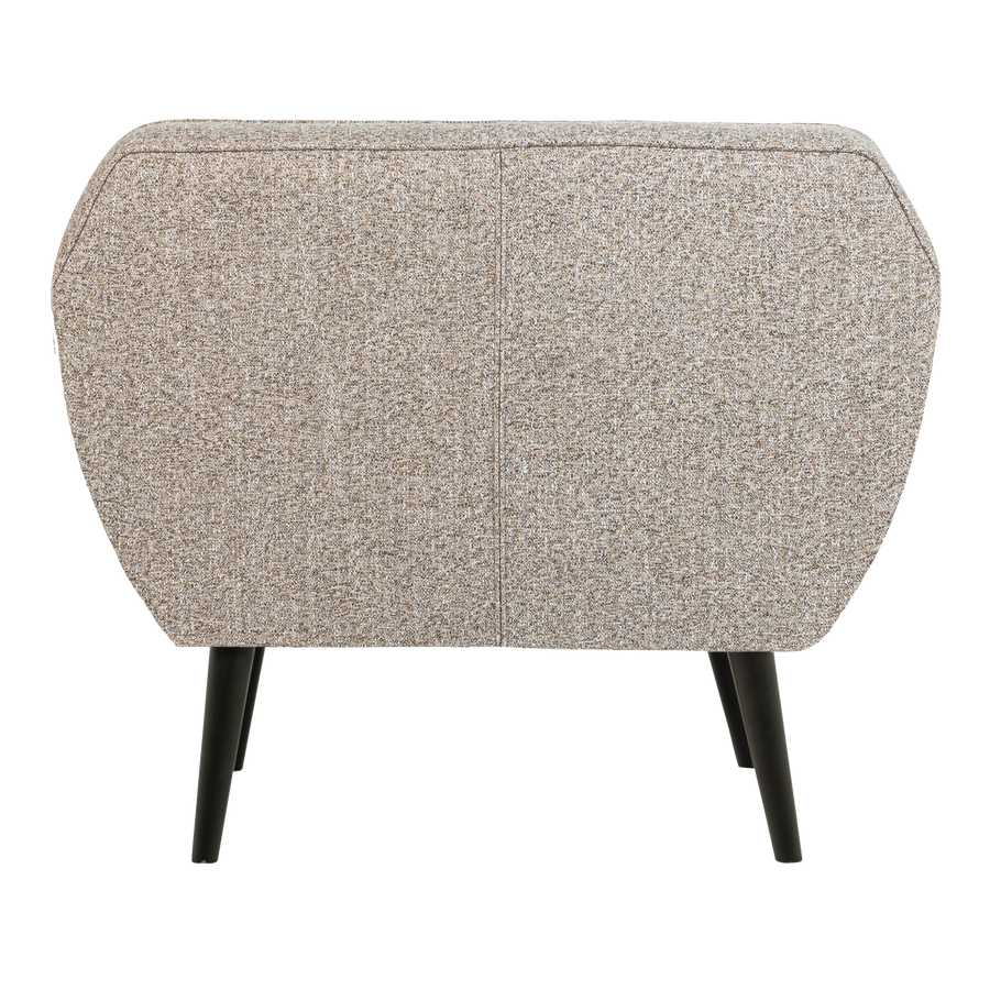 ROCCO FAUTEUIL GEWEVEN STOF BRUIN MELANGE [fsc]