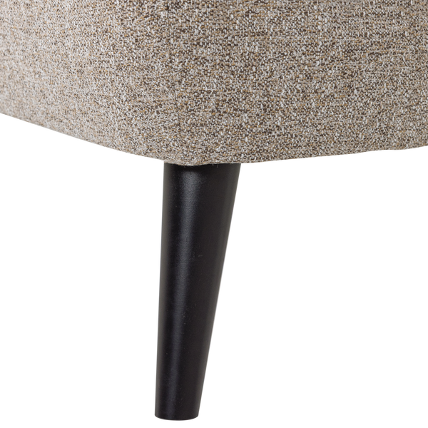 ROCCO FAUTEUIL GEWEVEN STOF BRUIN MELANGE [fsc]