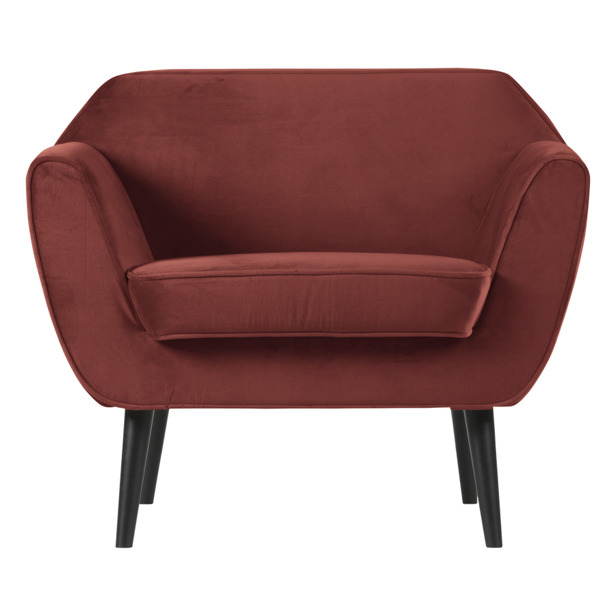 ROCCO FAUTEUIL VELVET BORDEAUXROOD [fsc]