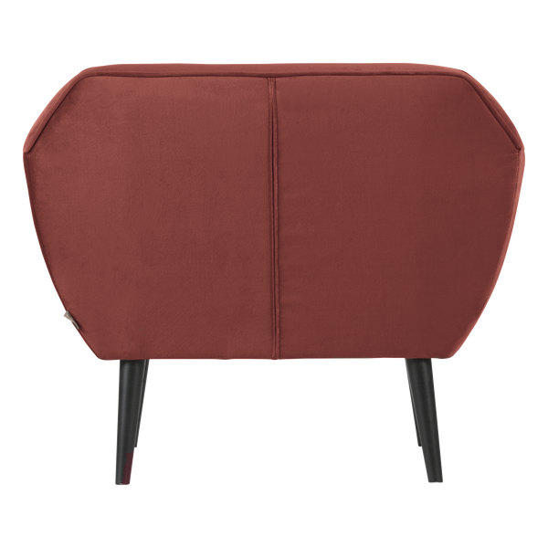 ROCCO FAUTEUIL VELVET BORDEAUXROOD [fsc]