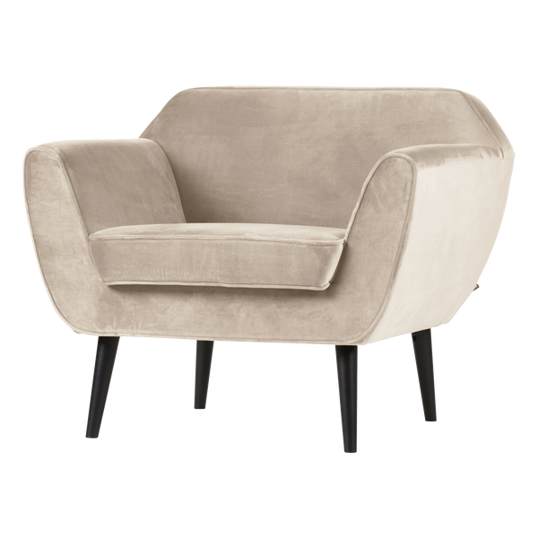 ROCCO FAUTEUIL VELVET OFF WHITE [fsc]
