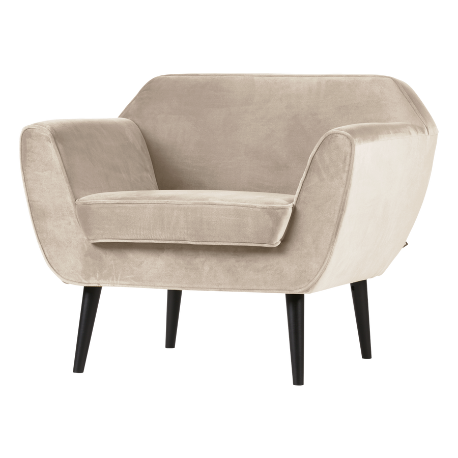 ROCCO FAUTEUIL VELVET OFF WHITE [fsc]