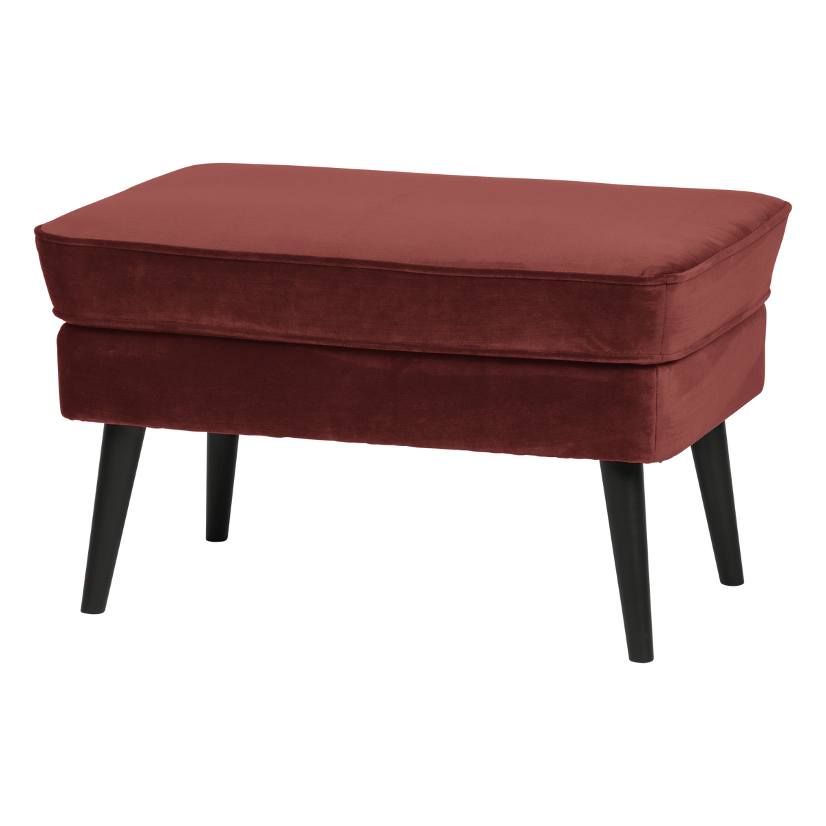 ROCCO HOCKER VELVET BORDEAUXROOD [fsc]