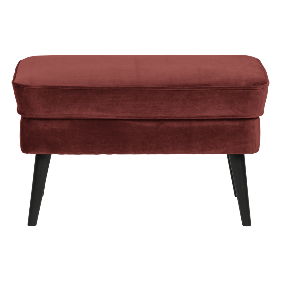 ROCCO HOCKER VELVET BORDEAUXROOD [fsc]