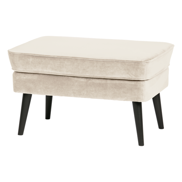 Rocco hocker velvet off white