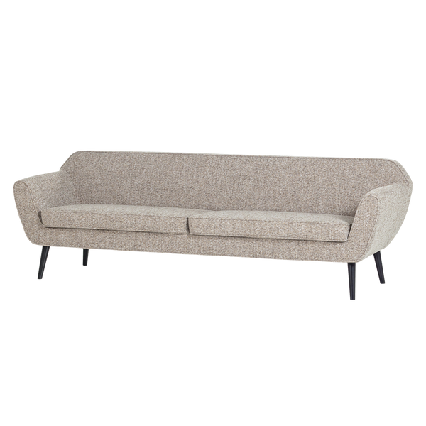 ROCCO XL BANK 230 CM GEWEVEN STOF BRUIN MELANGE [fsc]