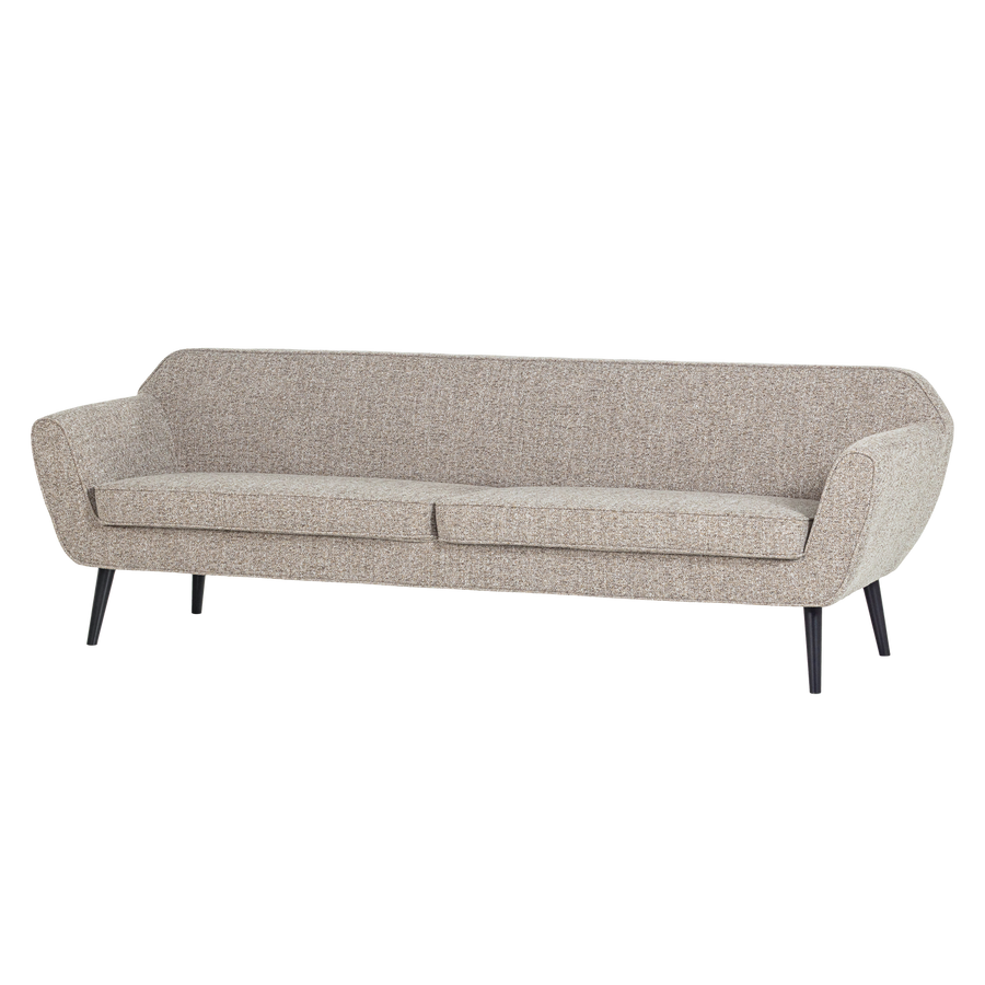 ROCCO XL BANK 230 CM GEWEVEN STOF BRUIN MELANGE [fsc]