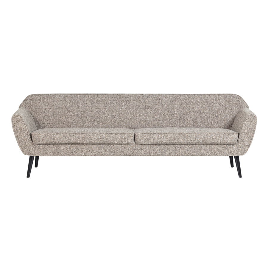 ROCCO XL BANK 230 CM GEWEVEN STOF BRUIN MELANGE [fsc]