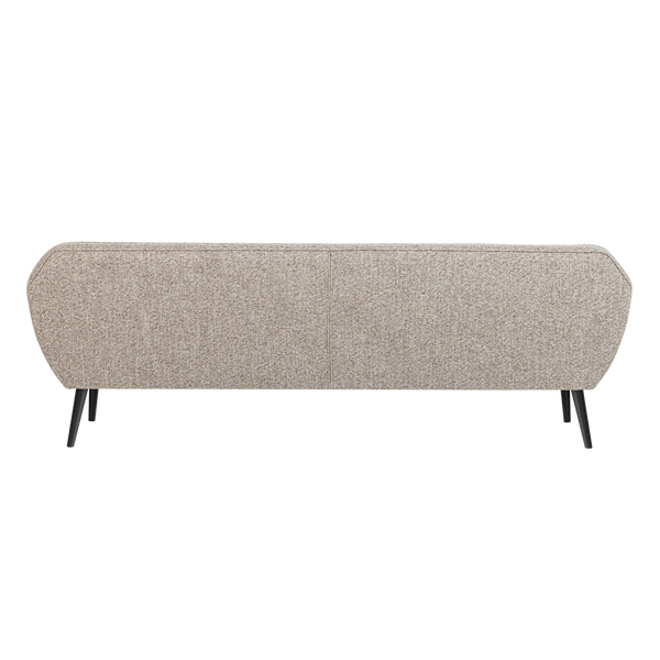 ROCCO XL BANK 230 CM GEWEVEN STOF BRUIN MELANGE [fsc]