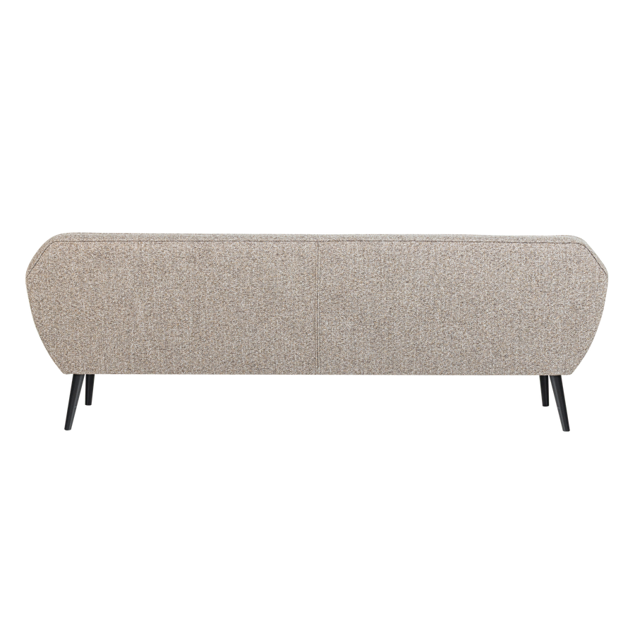 ROCCO XL BANK 230 CM GEWEVEN STOF BRUIN MELANGE [fsc]