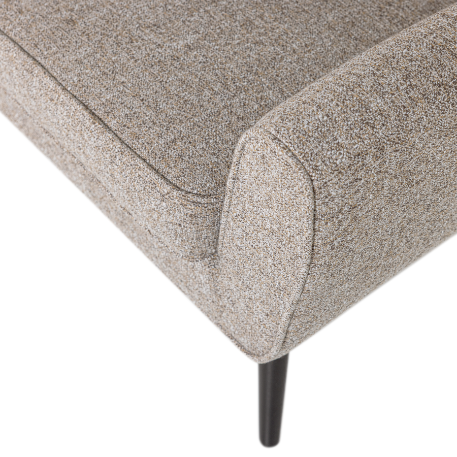 ROCCO XL BANK 230 CM GEWEVEN STOF BRUIN MELANGE [fsc]