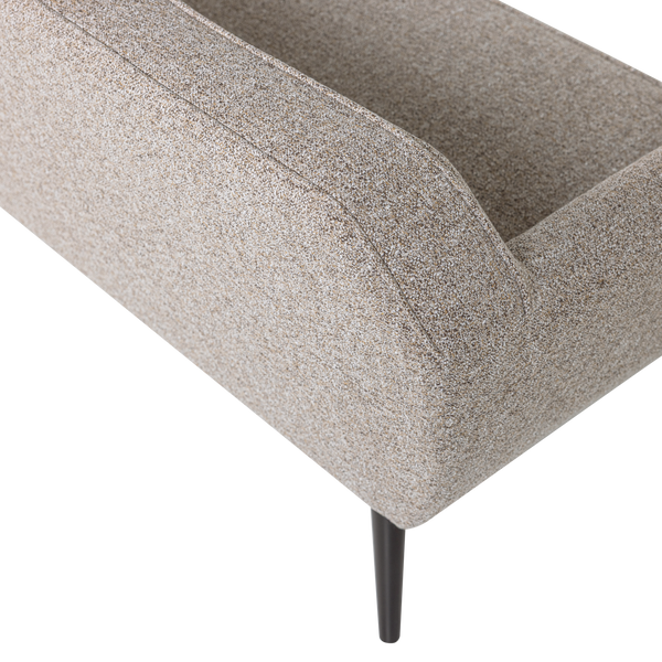 ROCCO XL BANK 230 CM GEWEVEN STOF BRUIN MELANGE [fsc]