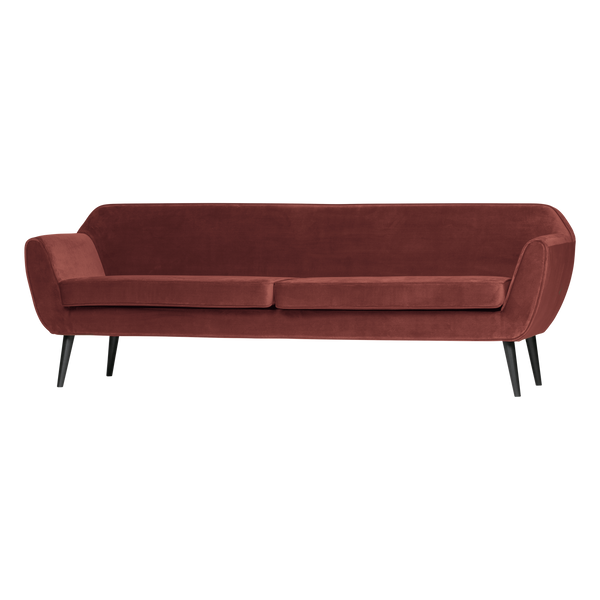 ROCCO XL BANK 230 CM VELVET BORDEAUXROOD [fsc]