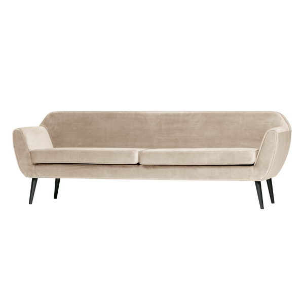 Rocco xl zitbank 230 cm velvet off white