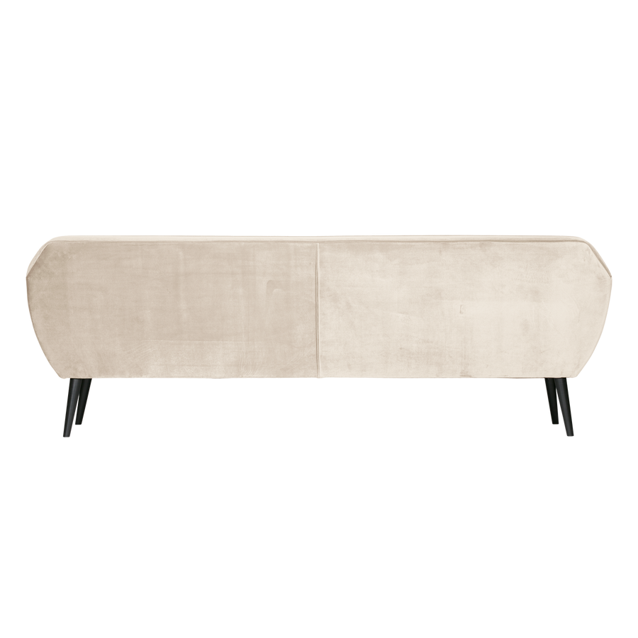 Rocco xl zitbank 230 cm velvet off white