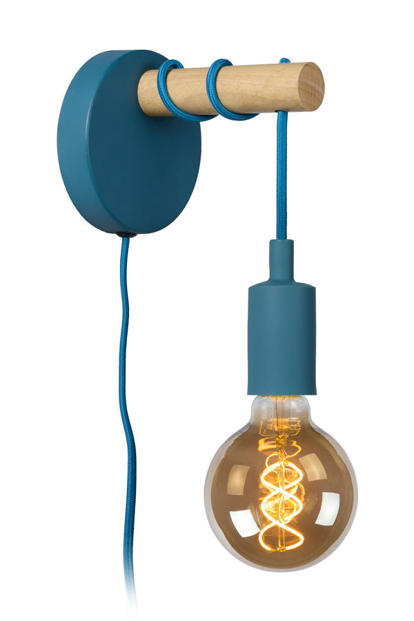 Lucide POLA wandlamp E27, blauw