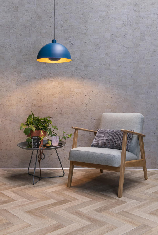 Lucide SIEMON hanglamp Ø 40 cm, E27, blauw