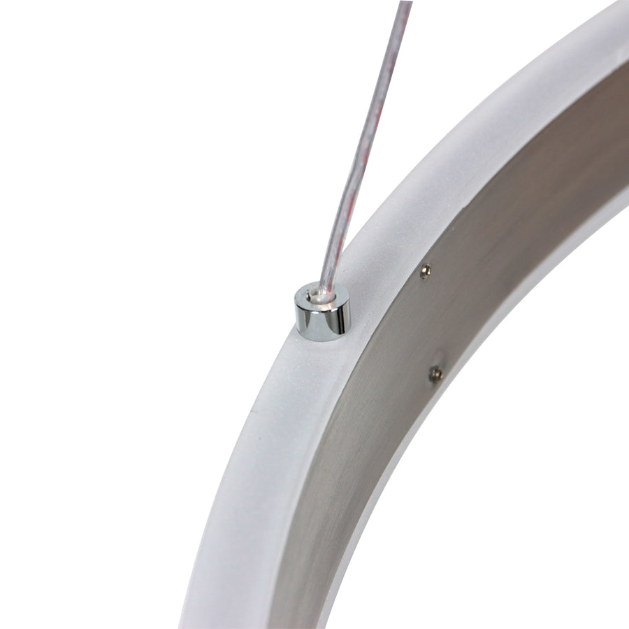 Hanglamp Ringlux 3502ST Staal 60cm