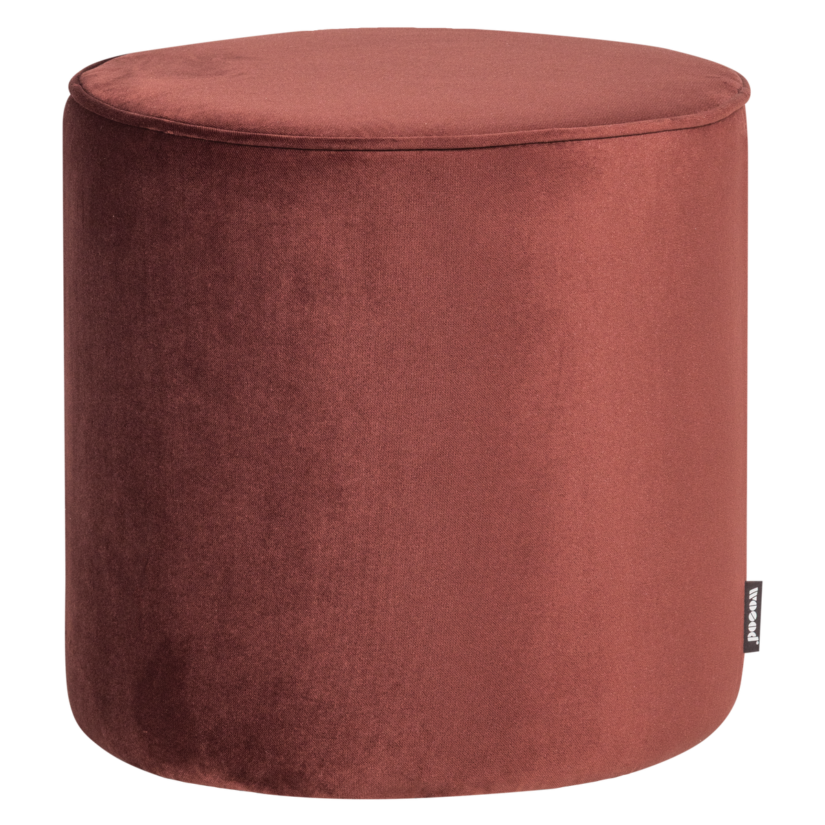 SARA POEF HOOG 46xO46 CM VELVET BORDEAUXROOD [fsc]