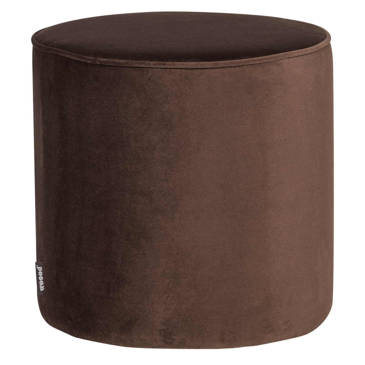 SARA POEF HOOG 46xO46 CM VELVET DONKERBRUIN [fsc]