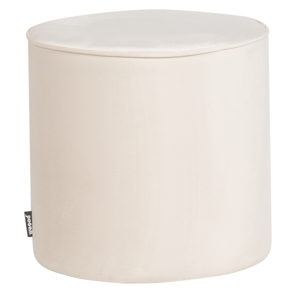 SARA POEF HOOG 46xO46 CM VELVET OFF WHITE [fsc]