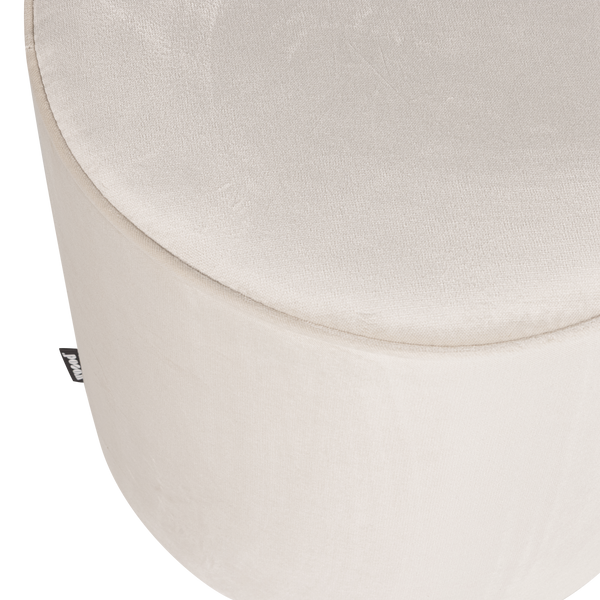 SARA POEF HOOG 46xO46 CM VELVET OFF WHITE [fsc]