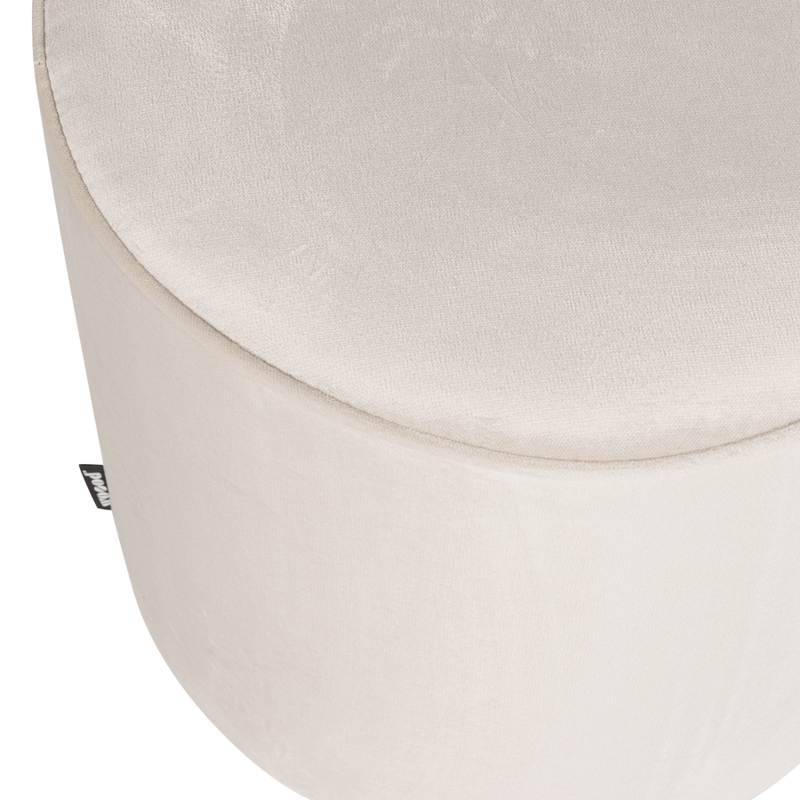 SARA POEF HOOG 46xO46 CM VELVET OFF WHITE [fsc]