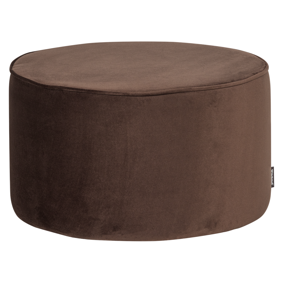 SARA POEF LAAG 36xO60 CM VELVET DONKERBRUIN [fsc]