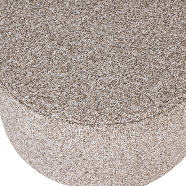 SARA POEF LAAG 36xO60 GEWEVEN STOF NATUREL MELANGE [fsc]