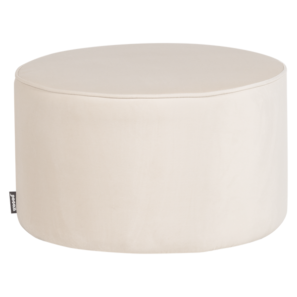 SARA POEF LAAG 36xO60 CM VELVET OFF WHITE [fsc]