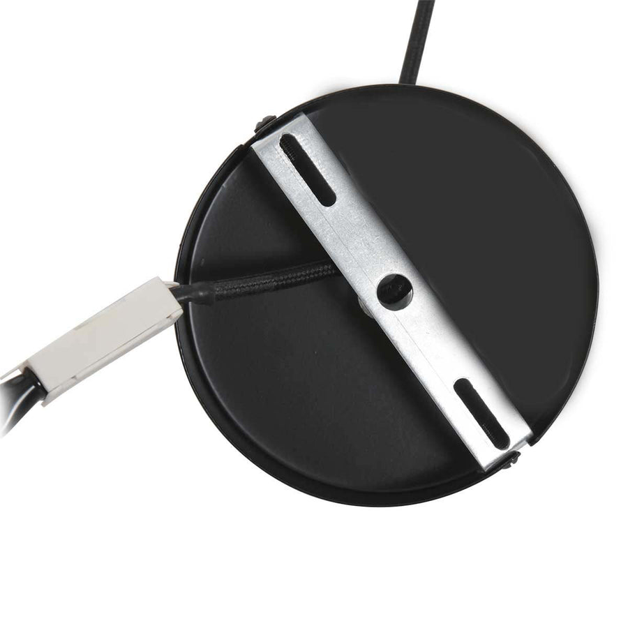 Hanglamp capos 3511zw zwart met jutte e27 fitting