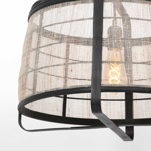 Hanglamp capos 3511zw zwart met jutte e27 fitting