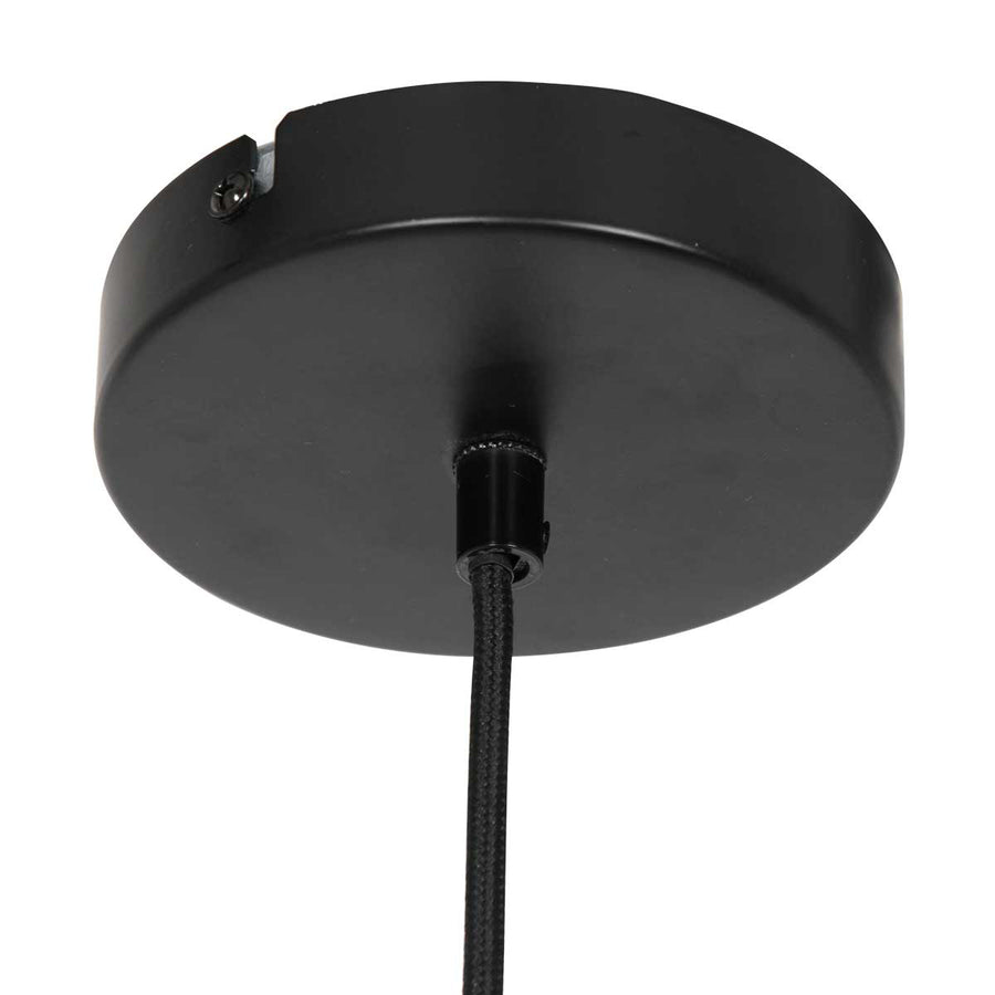 Hanglamp capos 3511zw zwart met jutte e27 fitting