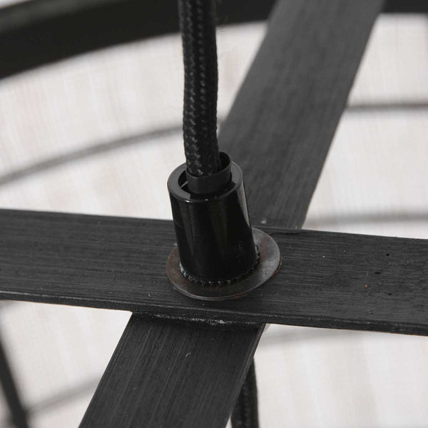 Hanglamp capos 3511zw zwart met jutte e27 fitting