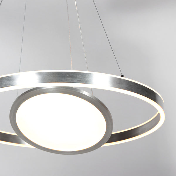 Hanglamp Ringlux 3514ST Staal 60cm met binnenplaat