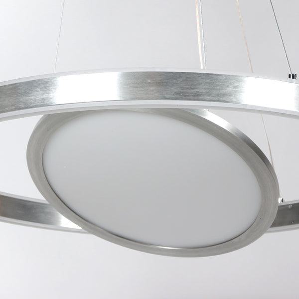 Hanglamp Ringlux 3514ST Staal 60cm met binnenplaat