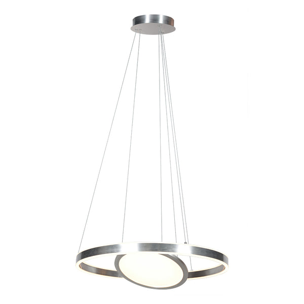 Hanglamp Ringlux 3514ST Staal 60cm met binnenplaat