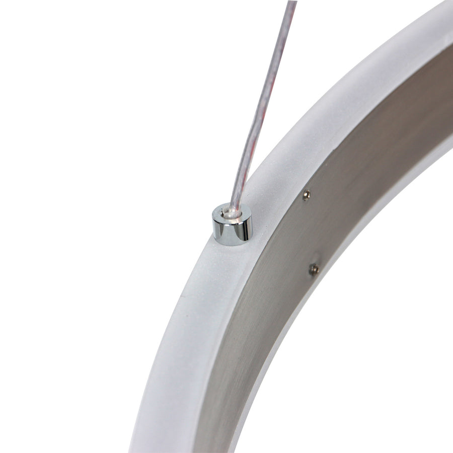 Hanglamp Ringlux 3514ST Staal 60cm met binnenplaat