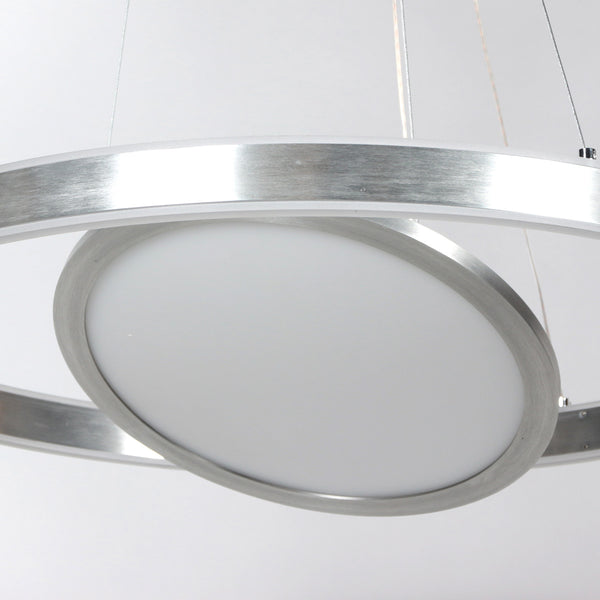 Hanglamp Ringlux 3514ST Staal 60cm met binnenplaat