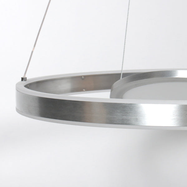 Hanglamp Ringlux 3514ST Staal 60cm met binnenplaat
