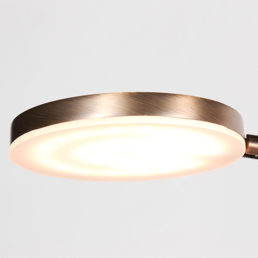 Vloerlamp Soleil accu 3515BR geborsteld brons met zwenkarm