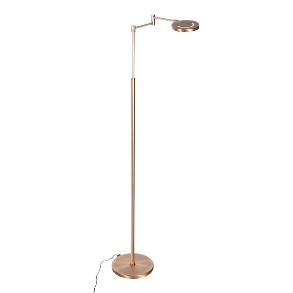 Vloerlamp Soleil accu 3515BR geborsteld brons met zwenkarm