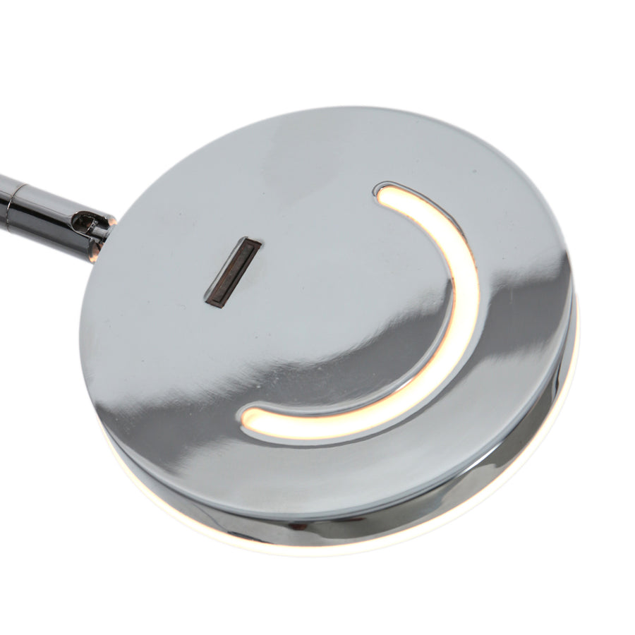 Soleil 3515CH vloerlamp – oplaadbaar LED-design in chroom