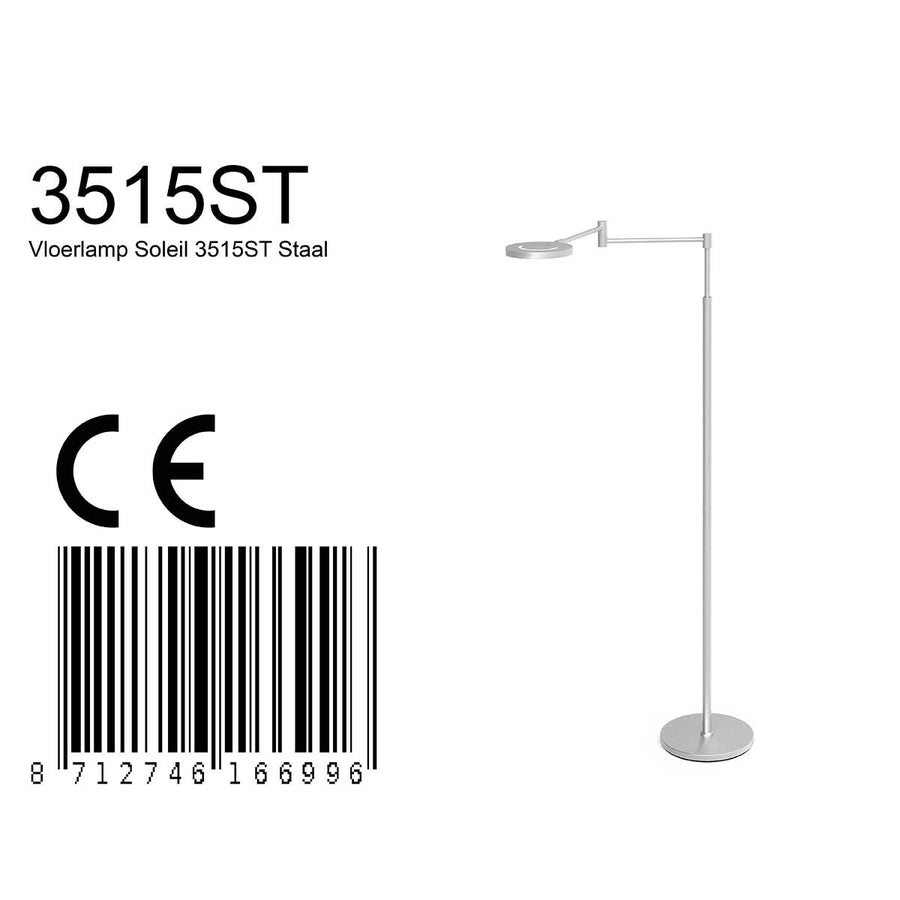 Vloerlamp Soleil 3515ST Staal