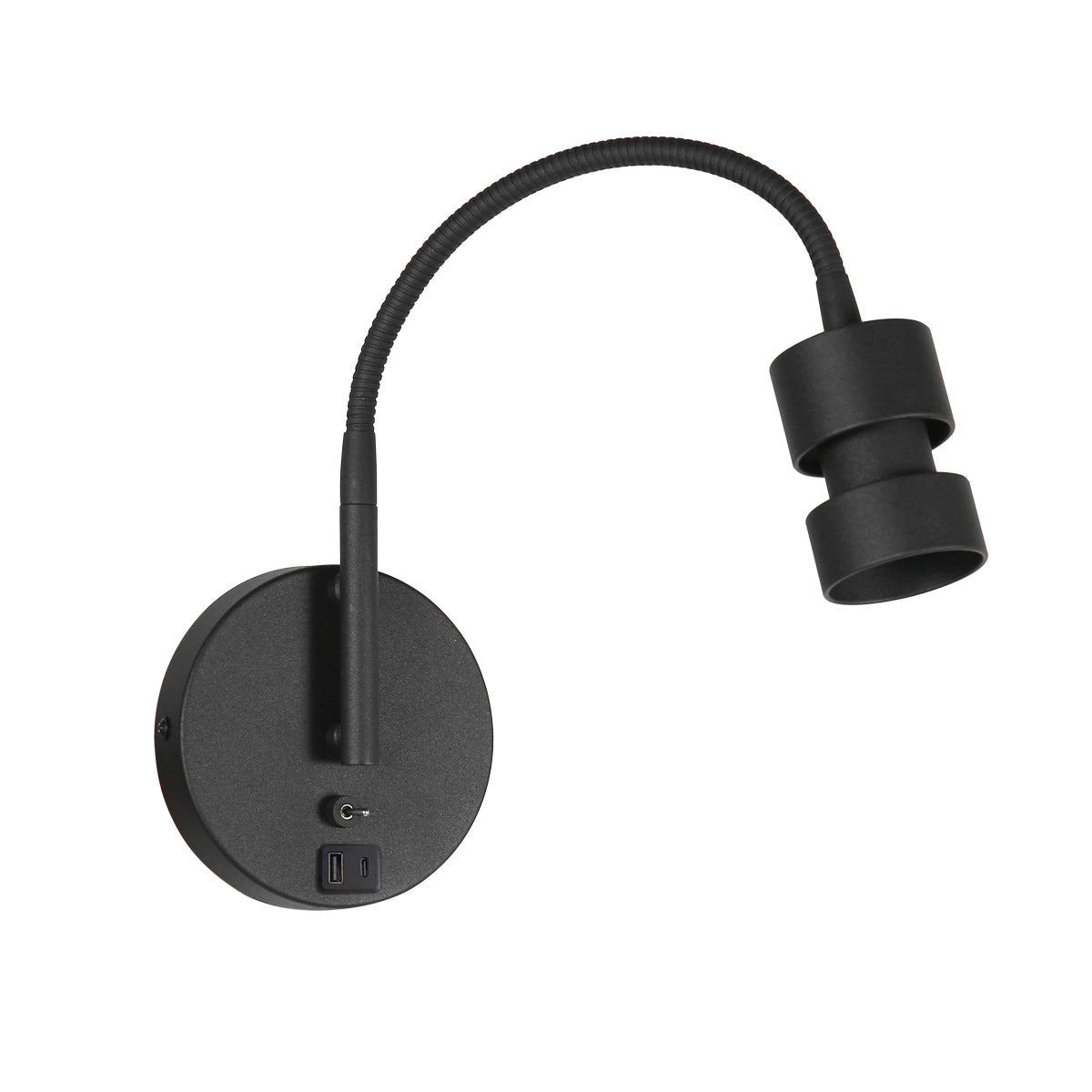 Wandl. 1-l. GU10 + USB-A *M*