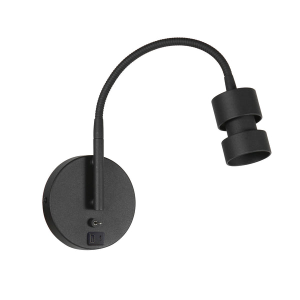 Wandl. 1-l. GU10 + USB-A *M*