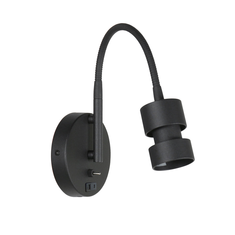 Wandl. 1-l. GU10 + USB-A *M*