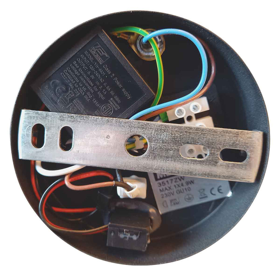 Wandl. 1-l. GU10 + USB-A *M*